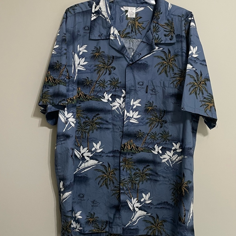 Palmwave Hawaii Blue Tropical Shirt Size 2XL
Caribbean,‎ Tropical or Vacation